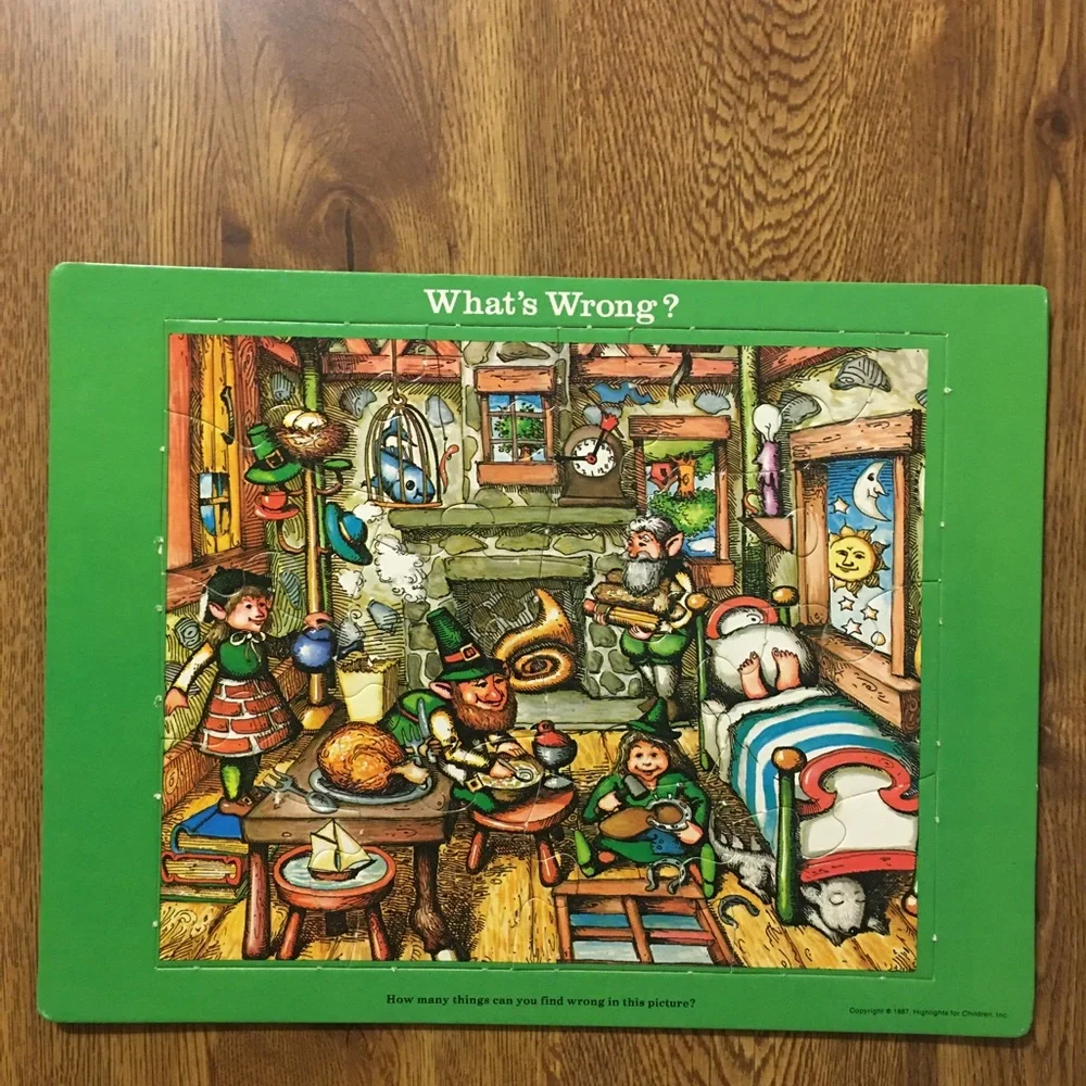 Vintage “Highlights” pack of 4 puzzles